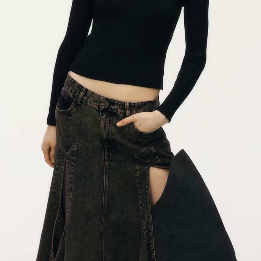 Glenn Martens H&M Flared Skirt New